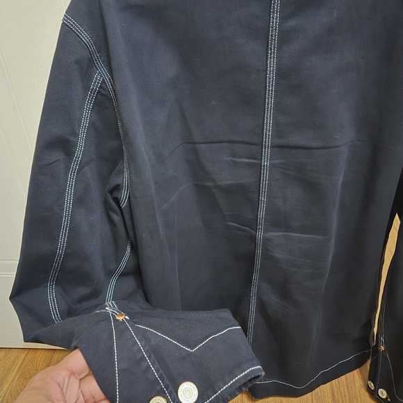 Paul Smith Dark Blue Jacket with White Stitching - Picture 9 of 9